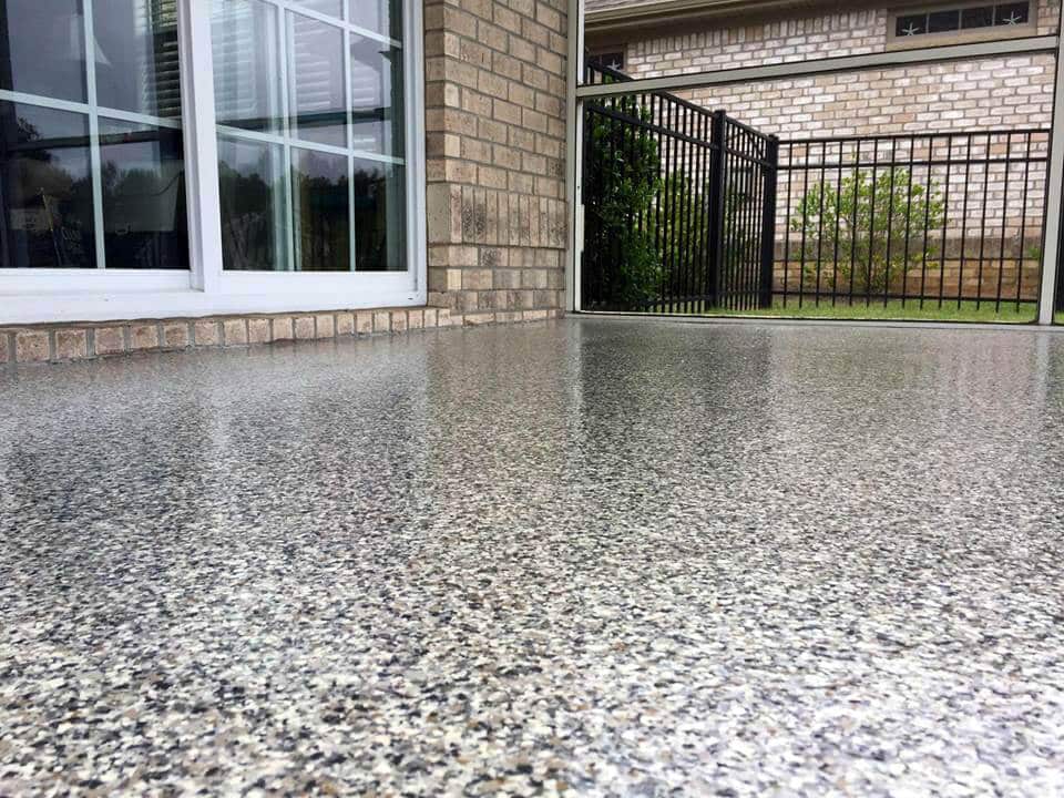 Beautiful outdoor concrete coatings in San Diego, California