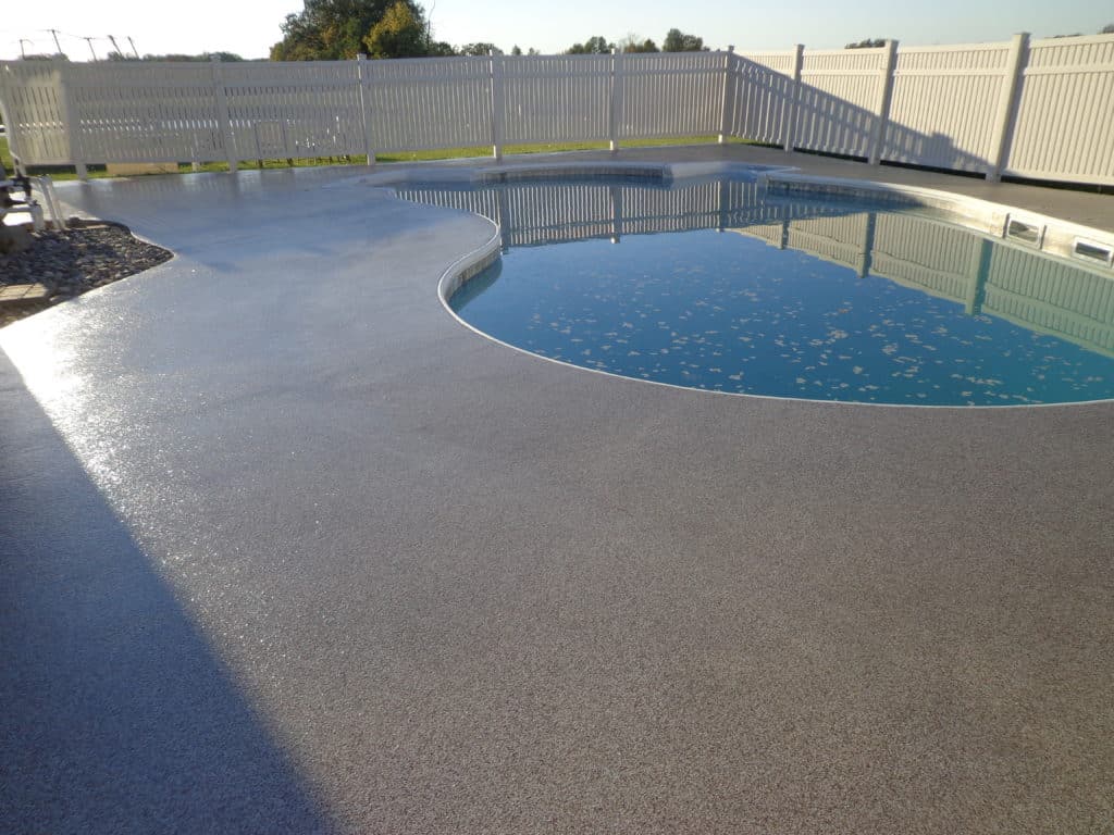 Natural and grey pool deck coatings in San Diego, California
