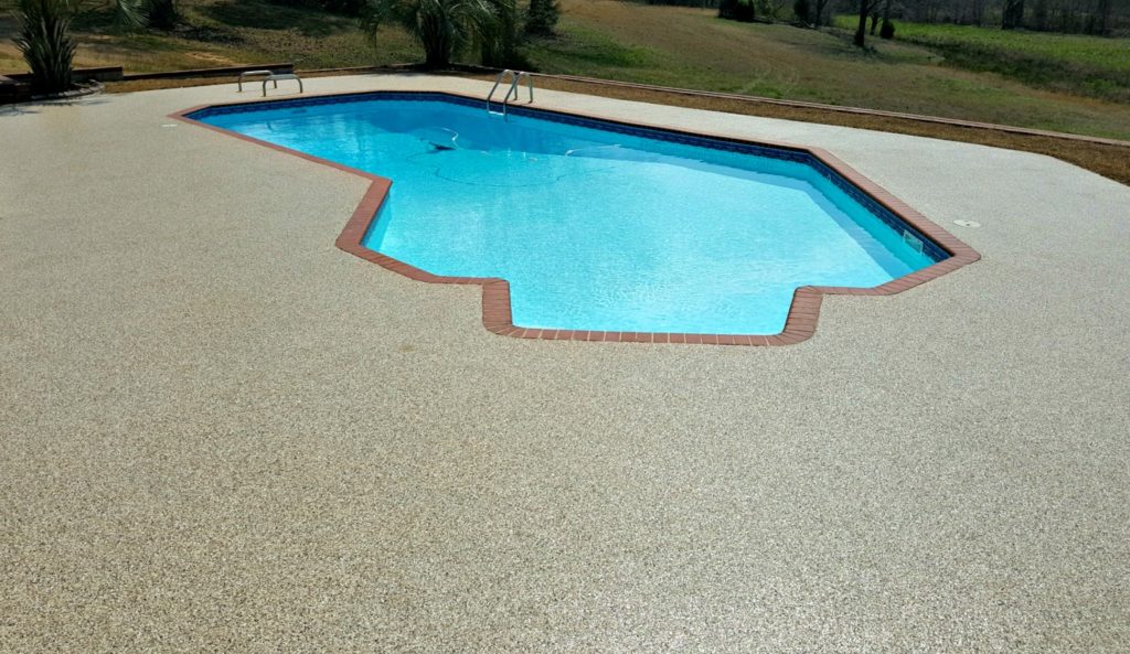 Resurfacing of pool deck in San Diego, California